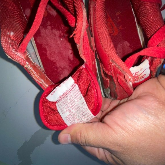 INVISIBLE RED AIR FORCE 1 NIKE SNEAKERS sz 7.5 JG1 main image 5